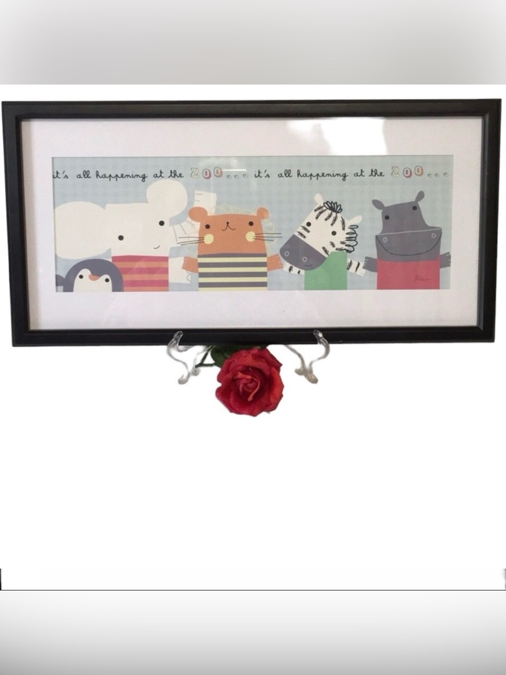 Timeless Frames It's All Happening At The Zoo Framed Art Print 20x8